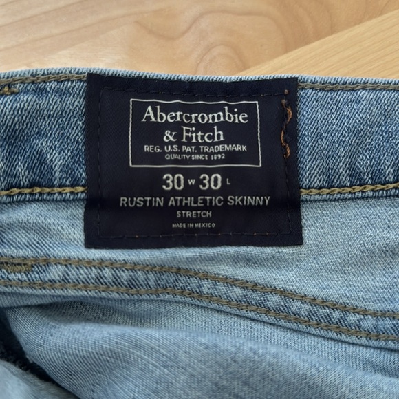 Abercrombie & Fitch Rustin Athletic Skinny Jeans 30x30 - Picture 5 of 5